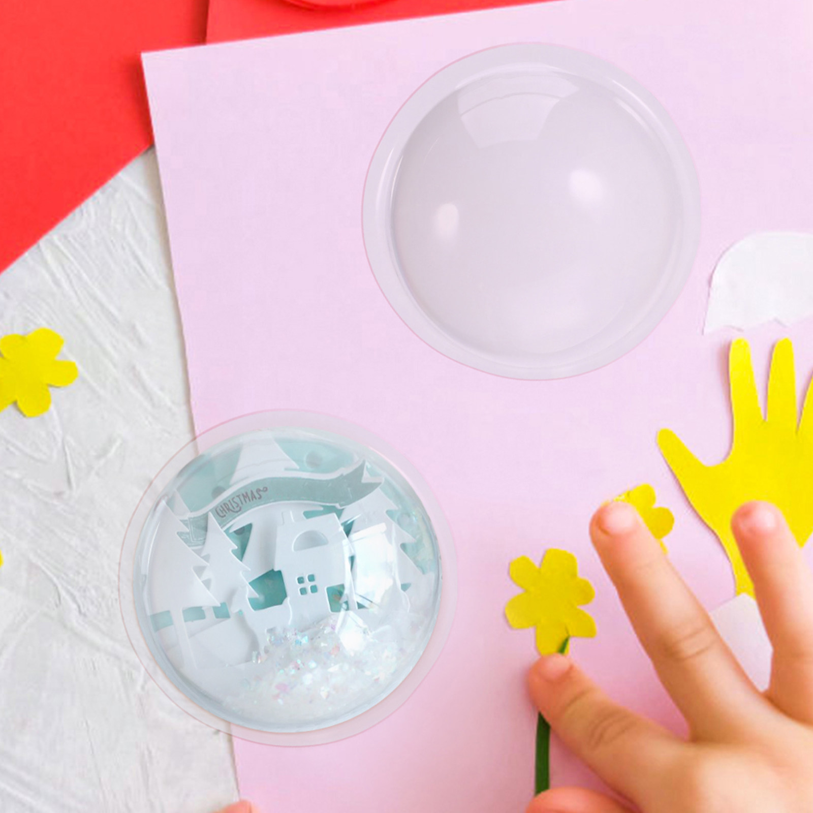 30Pcs Plastic Hemisphere Ornam - Plastic Dome Clear 评论和价格