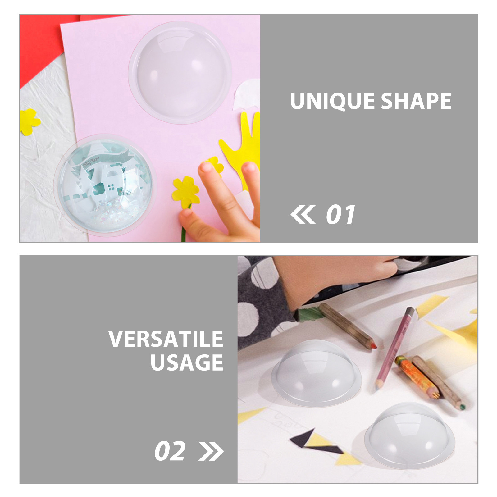 30Pcs Plastic Hemisphere Ornam - Plastic Dome Clear 评论和价格