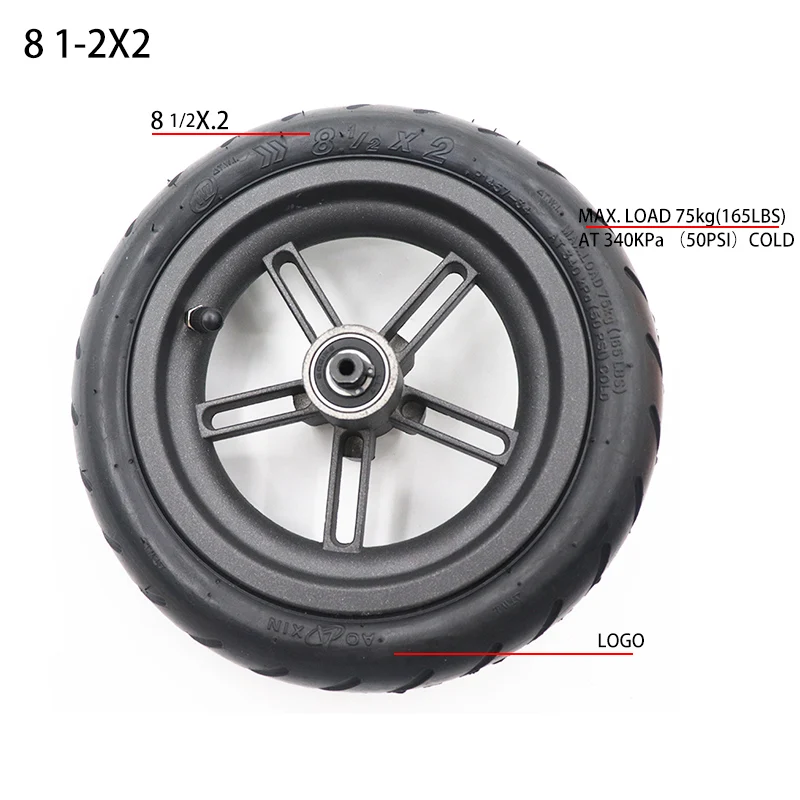 8 1/2x2 Pneumatic Rear Wheel 8 - Xiaomi Hub Mijia Hub 评论和价格